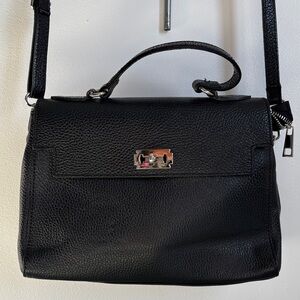 Elegant Black Leather Handbag